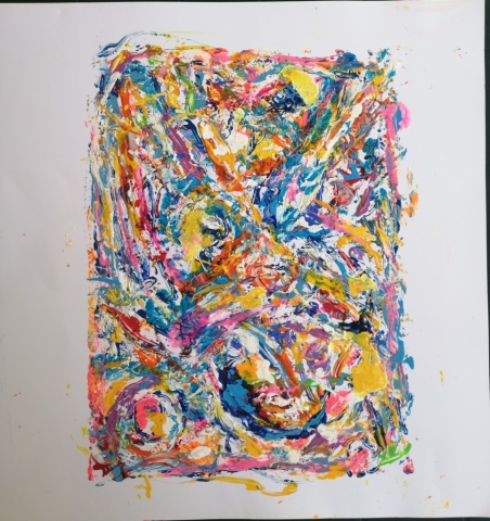 Mattia Fiore -301  2015 – Tecnica mista su cartoncino 48 x 48 cm